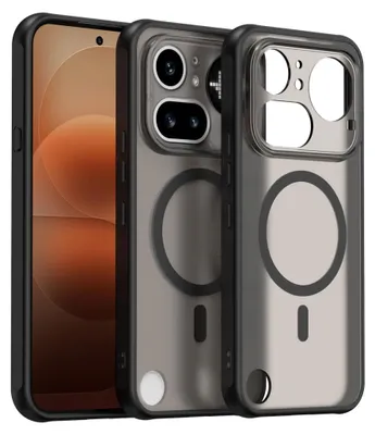 Obrázek produktu pro Magnetické pouzdro MagSafe na mobilní telefon Nothing Phone 4a Pro s ochranou fotoaparátu, matná černá