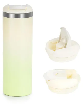 Produktbild von Thermobecher To Go 500ml Grün Isolierbecher Edelstahl 6-12h Heiß Auslaufsicher