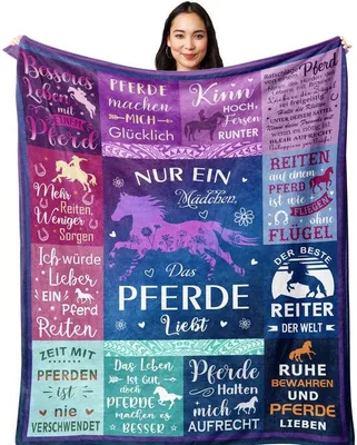 Zdjęcie produktu dla Koc dla konia 150 x 130 cm dla dziewczynek
