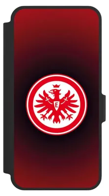Produktbild von NIVOCASE Klapphülle für Samsung Galaxy A37 5G  Handyhülle aus Kunst Leder NIVOflip schwarz Eintracht Frankfurt Offizielles Lizenzprodukt Wappen