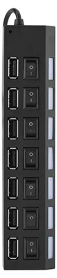 Obrázek produktu pro 480Mb/s 7portový rozbočovač USB Bez konfliktu Plug & Play 7portový rozbočovač USB 2.0 pro myš/tiskárnu/skener