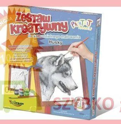 Immagine prodotto di Cani con pittura convessa - Husky