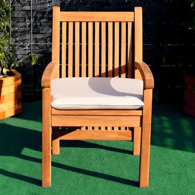 Produktbild von Teako Design Gartensessel Pescara Teakholz Massiv 60x71cm Creme