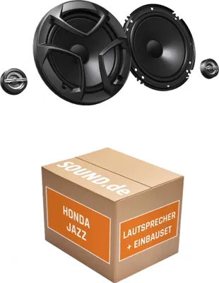 Produktbild von Lautsprecher Boxen Einbaupaket Front JVC CS-JS600 passend für Honda Jazz GD | 2x Tief-Mitteltöner 2x Hochtöner