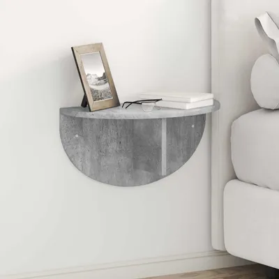Productafbeelding van Maison Exclusive - Wandplank met wandbevestiging, betonkleur, 48 x 24 x 24 cm, houtvezel