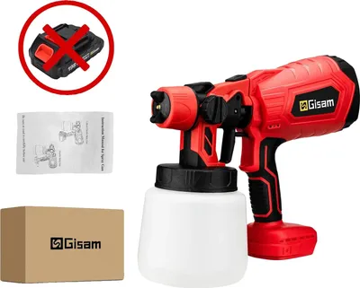 Obrázek produktu pro Elektrická stříkací pistole, objem 1000 ml, vysoká účinnost, bez baterie Červená