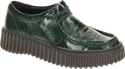 Produktbild von Clarks TORHILL BEE Damenschuhe - bequeme Schnür- Halbschuhe grün NEU