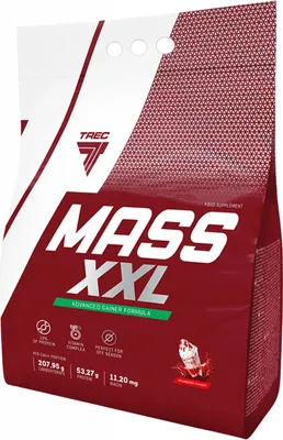 Produktbild von Trec Nutrition Mass XXL (4800g) Strawberry - Gewichtszunahme - Ohne Kreatin