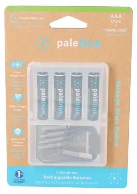 Produktbild von Paleblue Akku Li-Ion 1,5V Micro 150128 AAA USB-C 600mAh, 4er Blister 150128