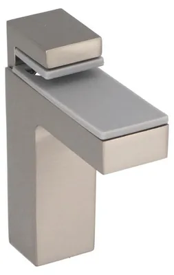 Produktbild von Stützfüße für Regale aus Zamak, Durchmesser 78 mm x 84 mm, satiniertes Nickel
