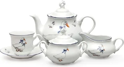 Produktbild von Thun 1794 Teeservice, Gänse, Porzellan, Konstanz, Thun, 15 d.