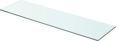 Image de The Living Store Etagère en verre Transparent 70 cm x 20 cm