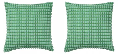 Produktbild von IKEA SVARTPOPPEL Kissenbezug 2er-Pack Hellgrün 50x50 cm
