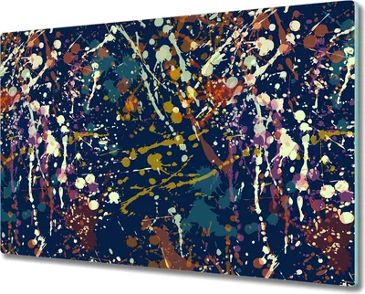 Produktbild von Glas-Herdabdeckplatte Glaskeramikkochfeld-Abdeckung Spritzschutz - 80x52 cm - Bunte Abstraktion