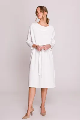 Produktbild von Stylove Midikleid für Frauen Bukuroshe S403 natur L/XL