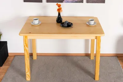 Produktbild von Esstisch Massivholz 001 (eckig) - Abmessung 75 x 110 x 60 cm (H x B x T)