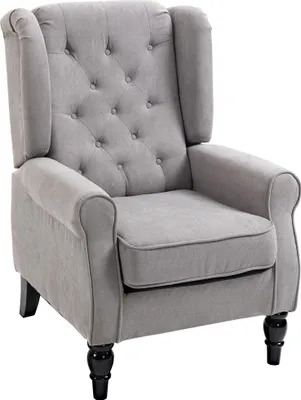 Produktbild von Homcom HOMCOM Einzelsessel mit Tufting Liegestuhl Einzelsessel Holzbeine Polyester 2 Farben 833-695
