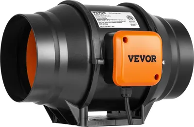 Obrázek produktu pro 152,4 mm řadový potrubní ventilátor HVAC sada výfukového ventilátoru s regulací otáček AC