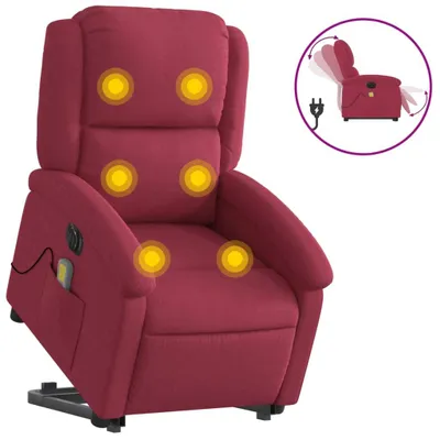 Zdjęcie produktu dla VidaXL 3204338, Aksamit, Czerwony, Pianka, 110 kg, 710 mm, 865 mm