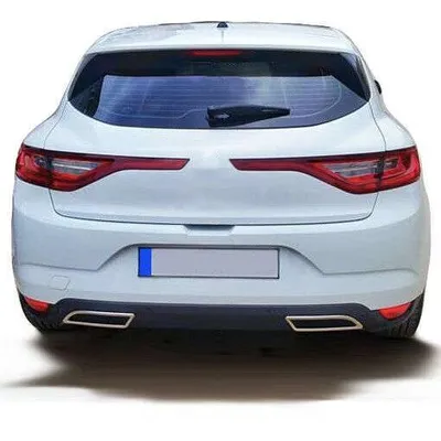 Zdjęcie produktu dla EDELSTAHL AUSPUFF ATTRAPPEN RAHMEN CHROM dla RENAULT MEGANE 4 VI | ab 2016-