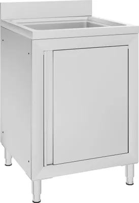 Obrázok produktu pre Gastro kuchynský drez so skrinkou 60x60x96 cm nehrdzavejúca oceľ