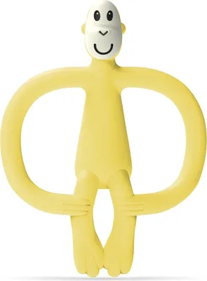 Produktbild von Matchstick Monkey Beißring / Zahnungshilfe Affe : gelb Farbe: gelb