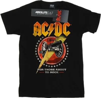 Immagine prodotto di Maglietta AC/DC - "For Those About To Rock 1981" per ragazzi BI3874 (152-158) (Nero)