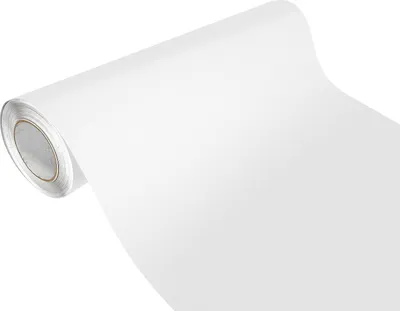Produktbild von Klebefolie Möbel 75x100 cm - Strukturfolie Weiß Matt - Möbelfolie mit Luftkanal-Kleber - Klebefolie selbstklebend für Küche, Möbel und Auto - Folie für Möbel