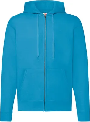 Produktbild von Fruit of the Loom 62-062-0 | Classic Hooded Sweat Jacket - Farbe: Azure Blue - Größe: L