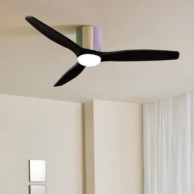 Produktbild von CREATE - WIND CALM CUSTOM WOVEN - Leiser Deckenventilator 40W Ø132 cm aus 100 % Holz mit LED-Licht