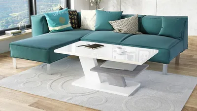 Produktbild von Design Couchtisch Tisch Cliff Wohnzimmertisch 110x60x45cm mit Ablagefläche