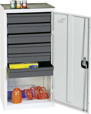 Image de Stumpf Armoire à outils et matériel série 3000 gris clair + 6 tiroirs 100 mm - 3001607
