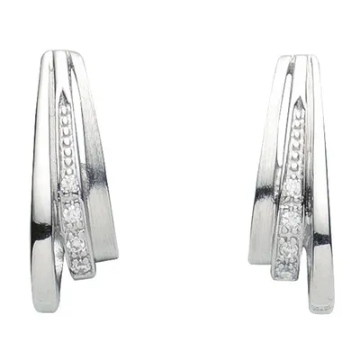 Produktbild von Miamar 05.2053 Damen Creolen Silber Zirkonia weiß