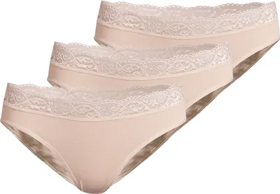 Produktbild von Nina von C. 3er Pack Slipboutique Jazz Pants Mit Spitzen-Details, Perfekte Passform, Hochelastisches Material