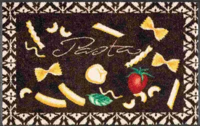 Produktbild von Waschbare Fußmatte - Pasta - Nudeln 50 x 75 cm - Wash+Dry Fußabstreifer