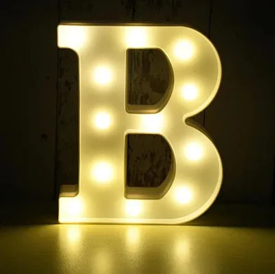 Produktbild von LED Leuchtbuchstabe 3D, 22 cm Buchstabe B