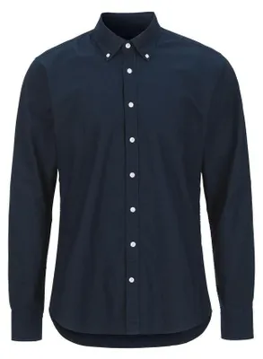 Produktbild von Cottover - Hemd für Herren, Oxford-Stil, Schmal, Langärmlig ET945 (37,5 cm) (Marine)