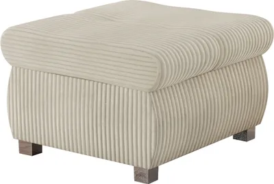 Produktbild von MIRJAN24 Polsterhocker Orkan Klein, Moderne Sitzhocker vom Hersteller, Holzkonstruktion, 60x60x39 cm (Farbe: Poso 100)