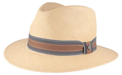 Original schmaler Brisa Panama Hut UV 50 von Hut-Breiter in beige