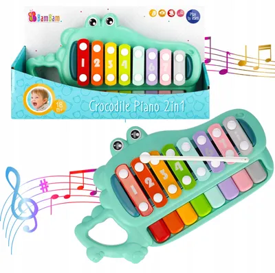 Produktbild von BamBam 2-in-1 Kinder Klavier und Xylophon musikalisch