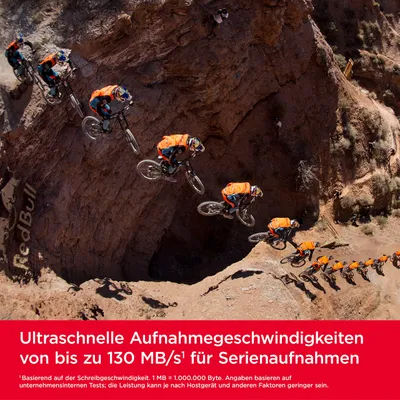 Produktbild von SanDisk Extreme, 512 GB, SDXC, Klasse 10, UHS-I, 180 MB/s, 130 MB/s