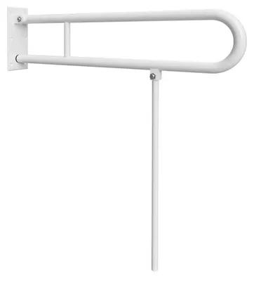 Produktbild von Bemeta Help Faltrollstuhlgriff, U-förmig, Stützbein 813 mm, weiß