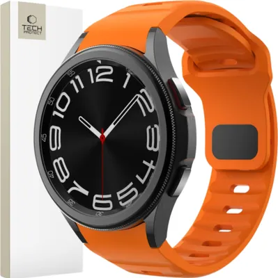 Produktbild von Tech-Protect Silikon Line Samsung Galaxy Watch 4 / 5 / 5 Pro / 6 / 7 / Fe Orange