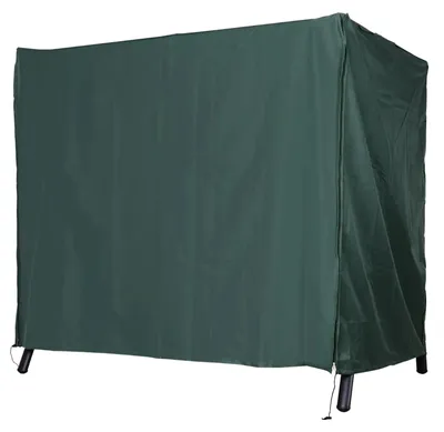 Image de Housse de protection pour balancelle de jardin - Couverture pour hamac suspendu - Protection pour meubles d'extérieur - Avec fermeture éclair - Vert