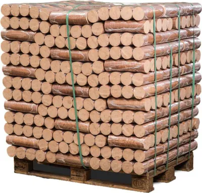Produktbild von POLLMEIER Premium Buchenholzbriketts Holzbriketts Briketts, 96x10kg Pack, 960kg Palette