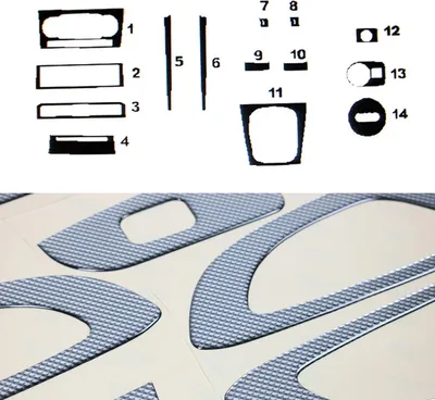 Immagine prodotto di Interno Decor Cockpit per Audi A3 A3 Sportback 8P 2008-2013 Carbon Optic 14pcs