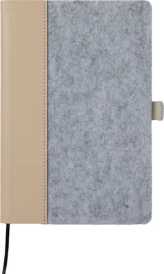 Produktbild von Vinga - Notizbuch "Albon", Recycelter Filz XD207 (21,9 cm x 15 cm x 1,5 cm) (Grau)