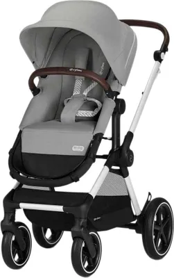 Image de Cybex EOS Lux Poussette (2 en 1), Châssis de poussette Cybex:Silver, Couleur:Stone Grey