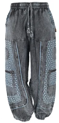 Produktbild von Goahose, Herren Yoga Hose, Bequeme Freizeithose - Grau, Baumwolle, Größe: L