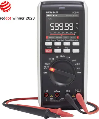 Produktbild von VOLTCRAFT VC891 Ręczny multimetr cyfrowy rejestrator danych CAT III 1000 V, CAT IV 600 V Wyświetlacz (zliczenia): 60000 (VC-12884330)